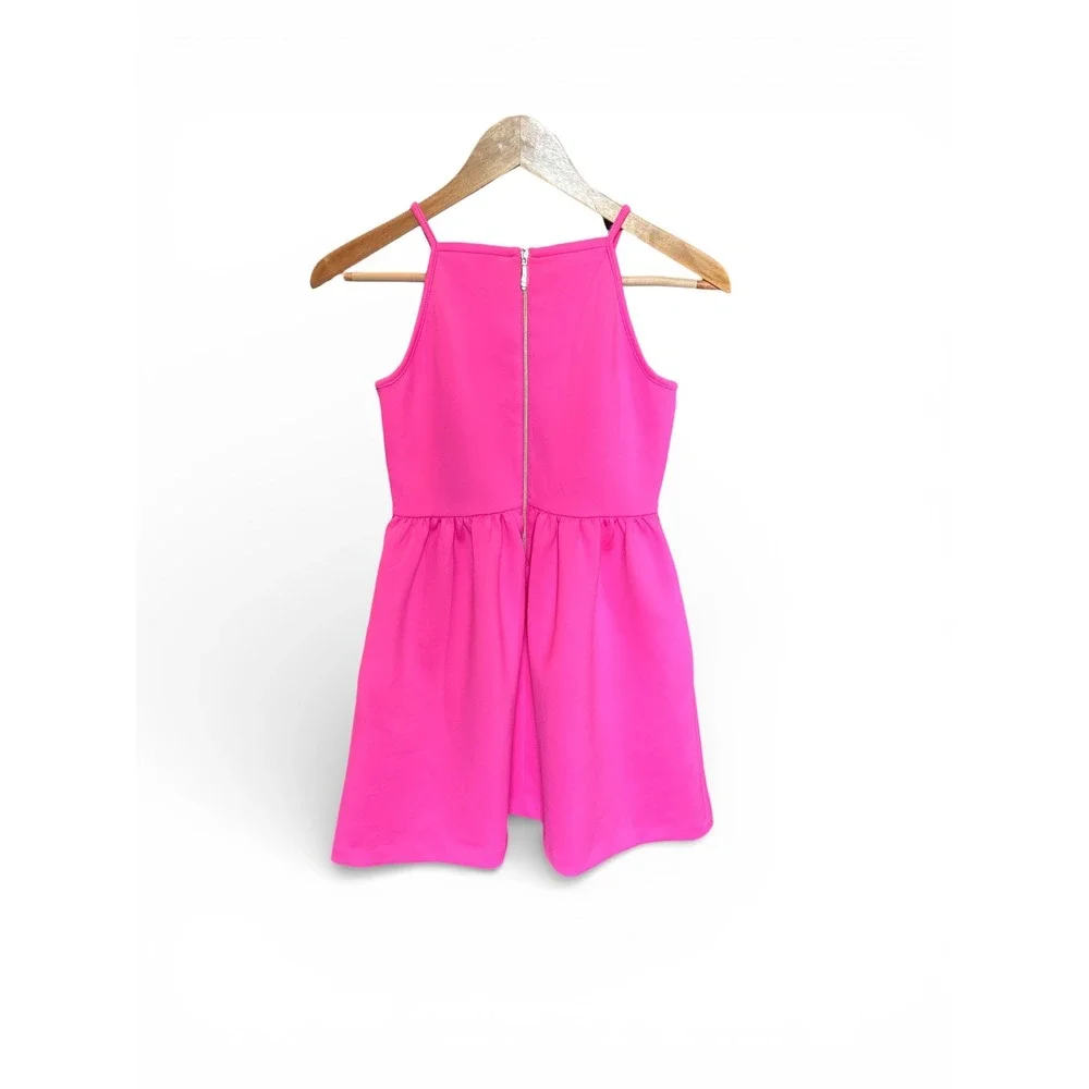 Lilly Pulitzer Girls Elize Dress Raz Berry Pink Gold Trim‎ XL 12-14 NWT